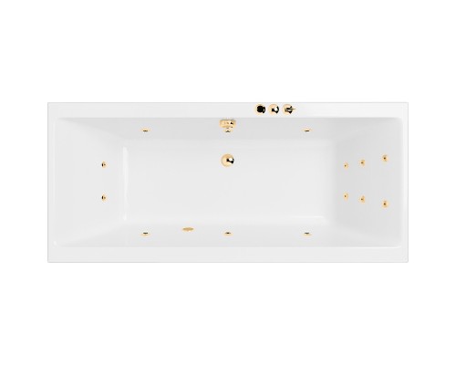 Акриловая ванна Excellent Pryzmat Slim 170x75 с гидромассажем