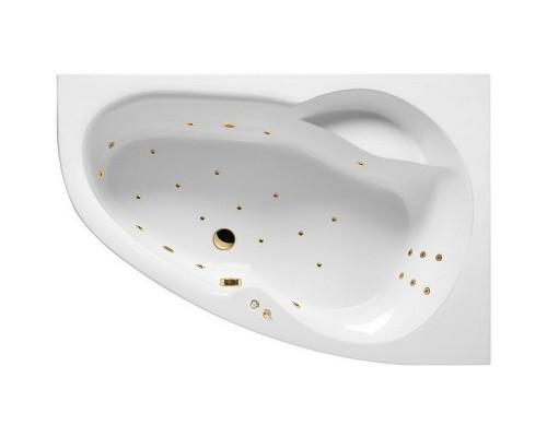 Акриловая ванна Excellent Newa 160x95 R Ultra Золото с гидромассажем