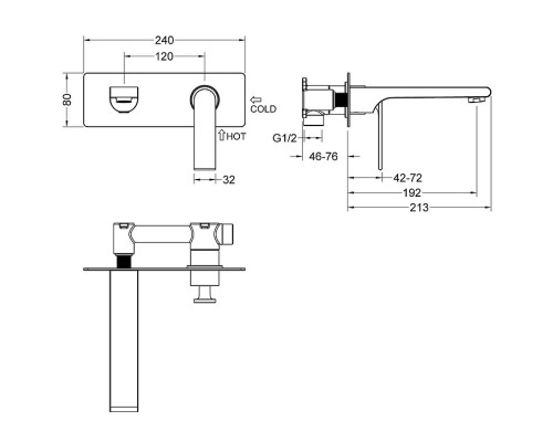 Смеситель для раковины Timo Anni 2771/03SM Черный матовый