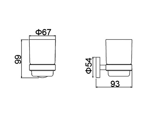 Стакан для зубных щеток Timo Saona 13031/17 Золото матовое