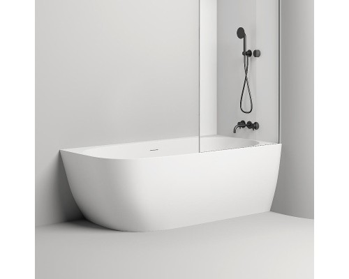 Ванна из искусственного камня Salini Sofia Corner Right 170х85 Белая матовая