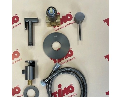 Гигиенический душ со смесителем Timo Saona 2389/18SM Черное золото