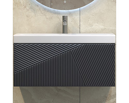 Тумба под раковину Velvex Edge 80 tp.EDG.9696.80.1Y подвесная Графит