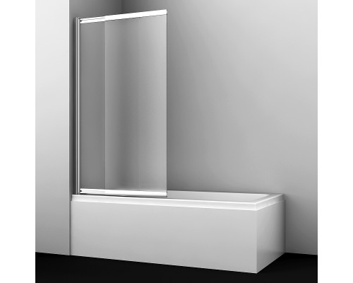 Шторка на ванну WasserKRAFT Main 100 L 41S02-100 LM профиль Хром стекло матовое