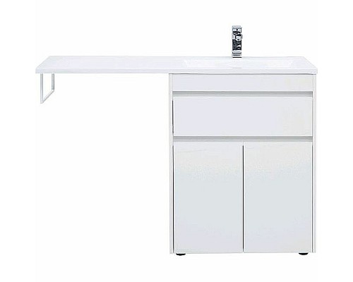 Тумба с раковиной Aquanet Токио 130 R 239216 Белая