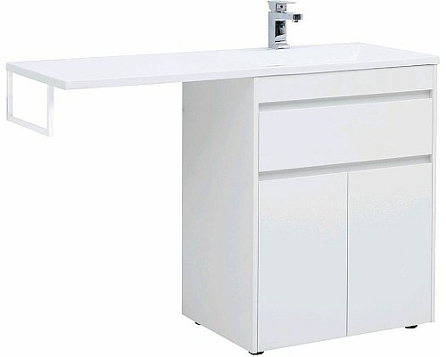 Тумба с раковиной Aquanet Токио 130 R 239216 Белая