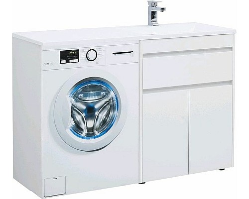 Тумба с раковиной Aquanet Токио 130 R 239216 Белая