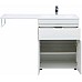 Тумба с раковиной Aquanet Токио 130 R 239216 Белая