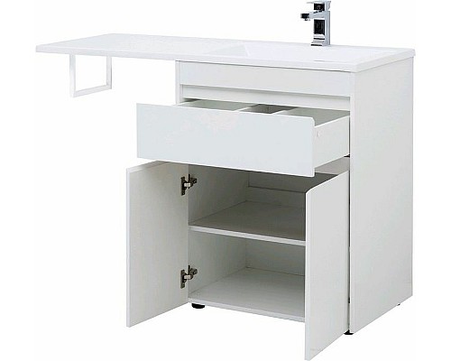 Тумба с раковиной Aquanet Токио 130 R 239216 Белая