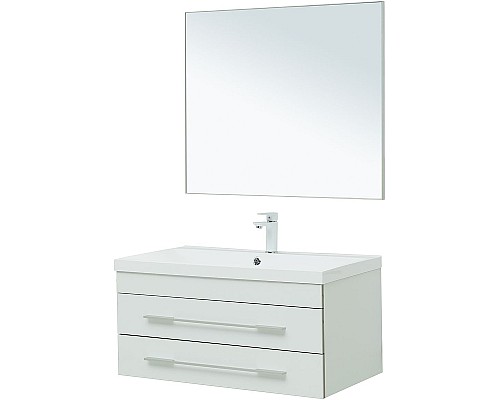 Комплект мебели для ванной Aquanet Верона 90 287639 подвесной Белый матовый