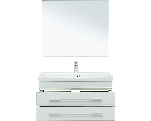 Комплект мебели для ванной Aquanet Верона 90 287639 подвесной Белый матовый