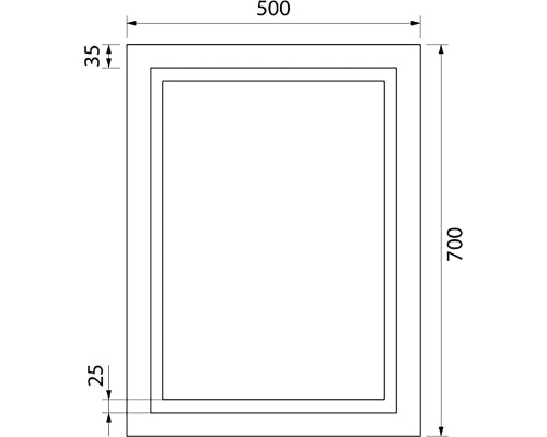 Зеркало Iddis Zodiac 50 ZOD5000i98 с подсветкой Белое
