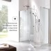 Душевая дверь Roca Metropolis 160 профиль Хром стекло прозрачное