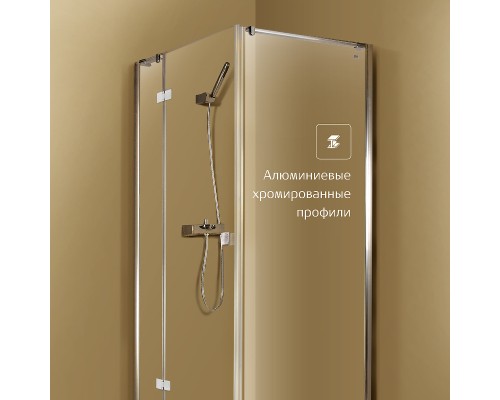 Душевая дверь Roca Metropolis 160 профиль Хром стекло прозрачное