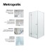 Душевая дверь Roca Metropolis 160 профиль Хром стекло прозрачное