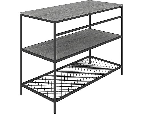 Консоль с раковиной STWORKI Нюборг 100 С14208 Черный муар Дуб рошелье