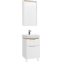 Комплект мебели для ванной STWORKI Дублин 50 406298 Белый Светлое дерево