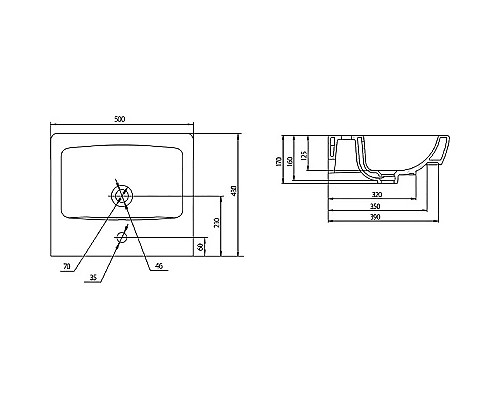 Комплект мебели для ванной STWORKI Дублин 50 406298 Белый Светлое дерево