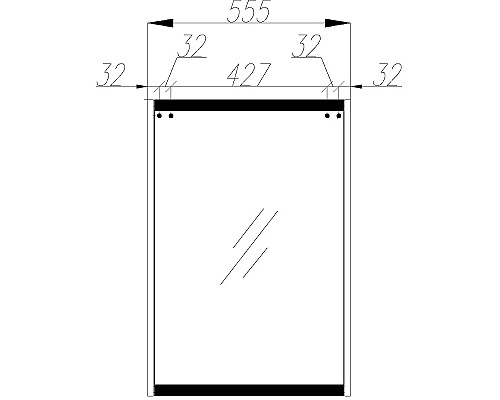 Зеркальный шкаф STWORKI Кронборг 55 1A261802KB820 Черный Серый