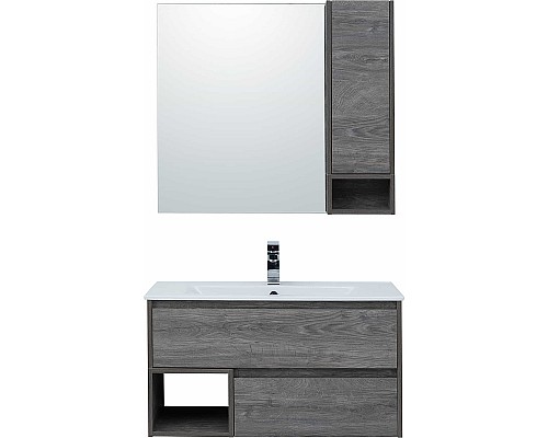 Зеркало со шкафом STWORKI Карлстад 90 R 249984 Дуб рошелье