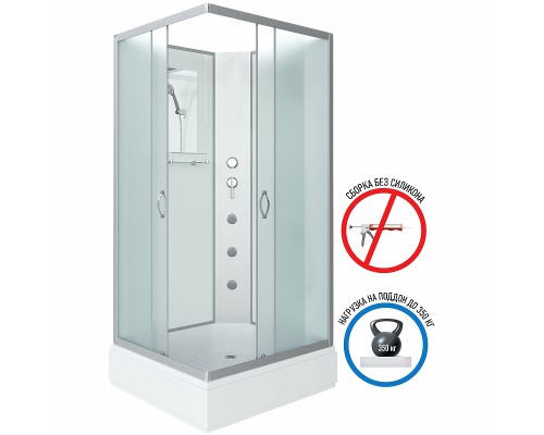 Душевая кабина Niagara Classic 90х80 NG-33984-14QBKG с гидромассажем