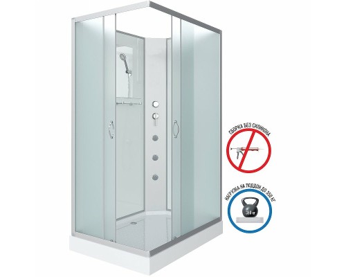 Душевая кабина Niagara Classic 100х80 NG-43085-14QBKG с гидромассажем