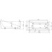 Акриловая ванна Orans BT-NL609BR 170х80 R без гидромассажа