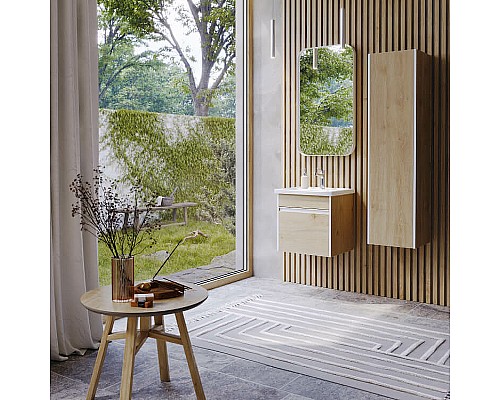 Шкаф пенал Aqwella Urban 35 URB0535DD подвесной Дуб Давос