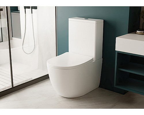 Унитаз компакт Abber Bequem AC1110 с бачком и сиденьем Микролифт