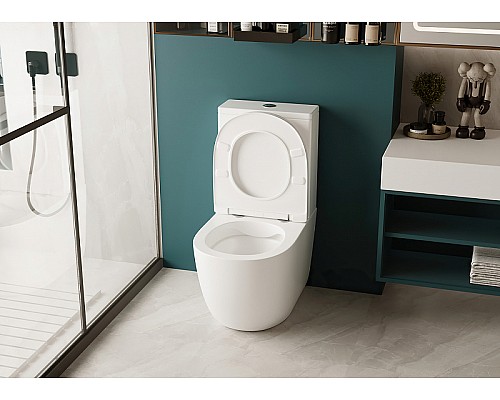 Унитаз компакт Abber Bequem AC1110 с бачком и сиденьем Микролифт