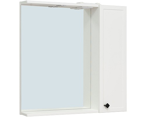 Зеркало со шкафом Runo Римини 75 00-00001257 с подсветкой Белое