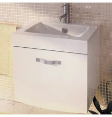 Тумба с раковиной Comforty Лаура 60 подвесная Белая
