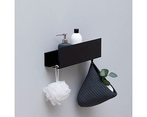 Металлическая полка Aquanet Магнум 40 274188 Черная матовая