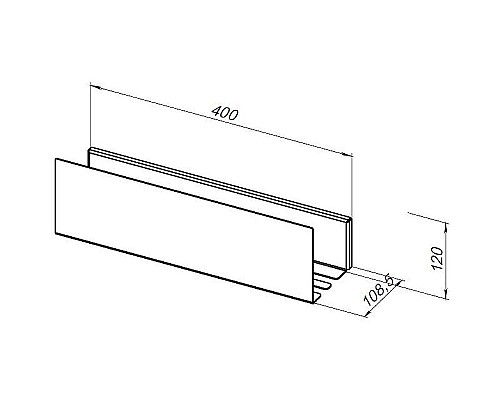 Металлическая полка Aquanet Магнум 40 274188 Черная матовая