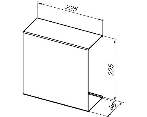 Металлическая полка Aquanet Магнум 22.5 302235 Белая матовая