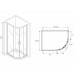 Душевой уголок Abber Schwarzer Diamant 120x80 профиль Хром стекло прозрачное