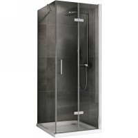 Душевой уголок Abber Zart 100х70 профиль Хром стекло прозрачное, арт