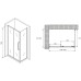 Душевой уголок Abber Schwarzer Diamant 130x85 профиль Хром стекло прозрачное