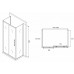 Душевой уголок Abber Schwarzer Diamant 150x90 профиль Хром стекло матовое