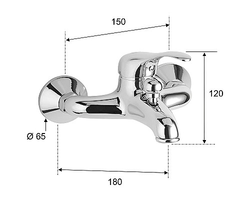 Смеситель для ванны Remer Musa M05DO Золото