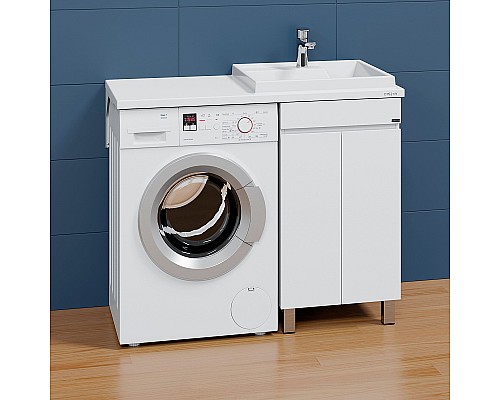 Тумба под раковину СанТа Марс 110 700312 Белая