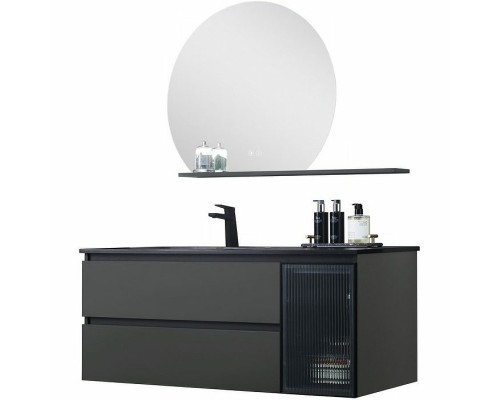 Тумба с раковиной Orans BC-2055-1200L 120 подвесная Темно-серая