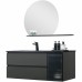 Тумба с раковиной Orans BC-2055-1200L 120 подвесная Темно-серая