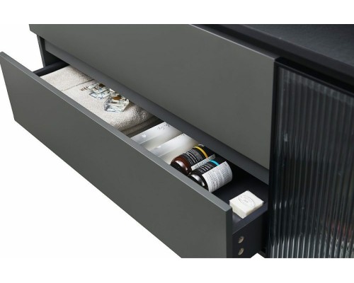 Тумба с раковиной Orans BC-2055-1200L 120 подвесная Темно-серая
