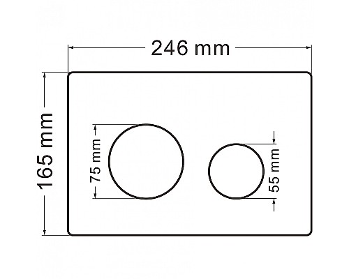 Клавиша смыва Abber AC0121RG Золото розовое