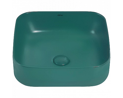 Раковина-чаша Abber Rechteck 39 AC2211MBG Темно-зеленая матовая