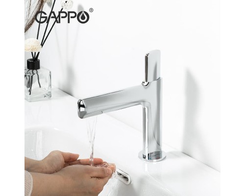 Смеситель для раковины Gappo G1052-80 Хром