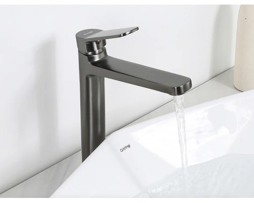 Смеситель для раковины Frap H62-9 F1062-29 Оружейная сталь