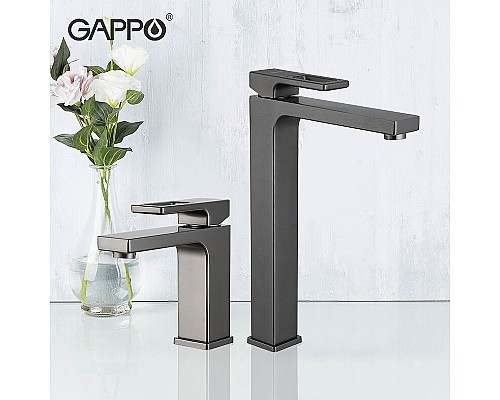 Смеситель для раковины Gappo G17-9 G1017-92 Оружейная сталь Смеситель для раковины Gappo G17-9 G1017-92 Оружейная сталь