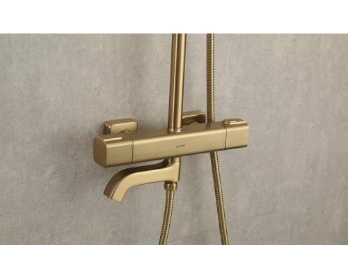 Душевая система Gappo G91 G2491-3 с термостатом Золото